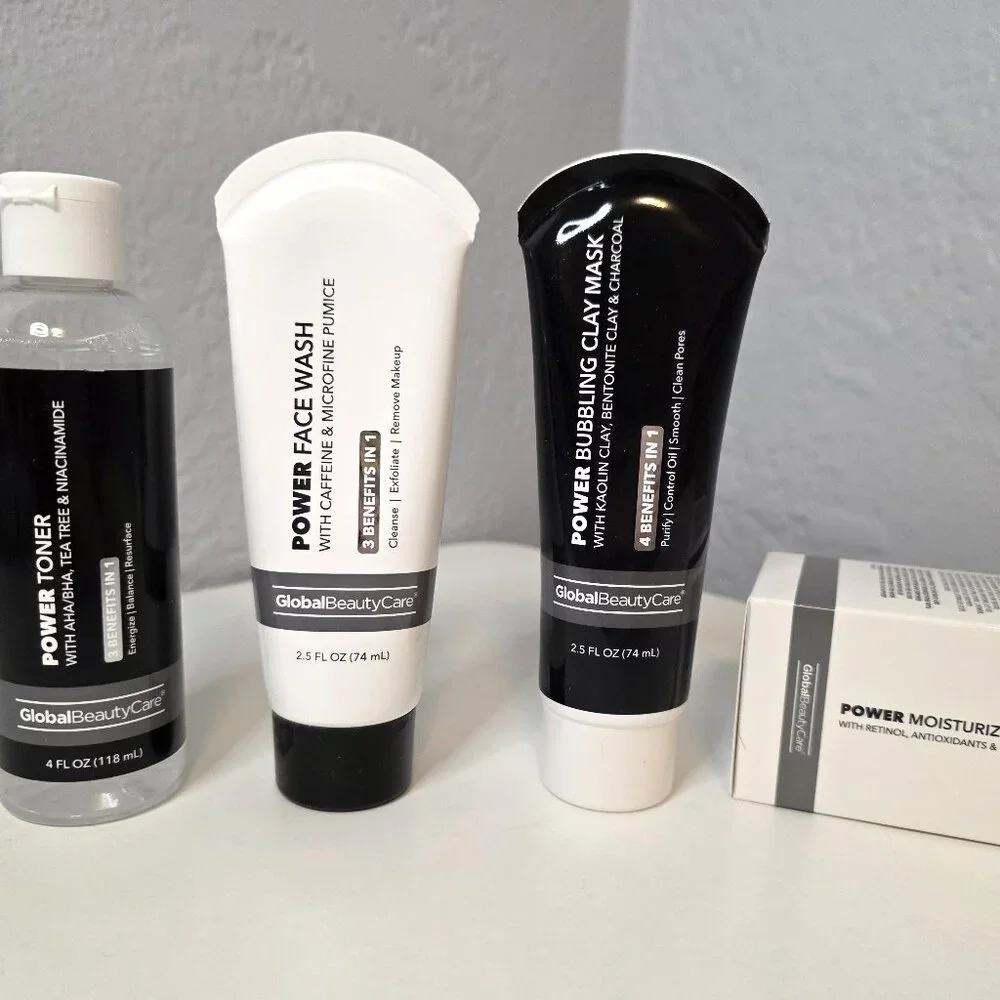 NEW Global Beauty Care POWER Men’s Skincare Set – 4 Pieces